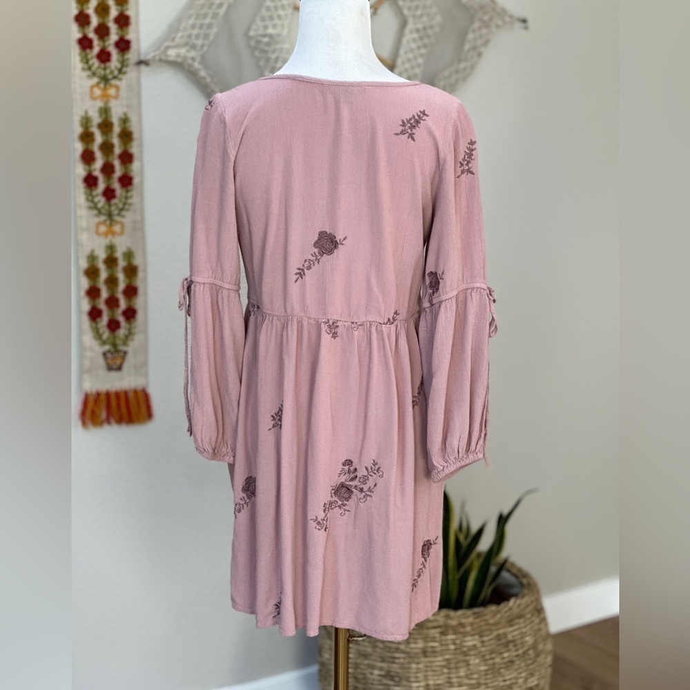 Boho embroidered midi dress SZ M - Picture 3 of 8